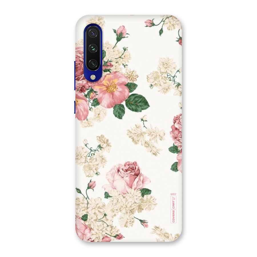 Vintage Floral Pattern Back Case for Mi A3