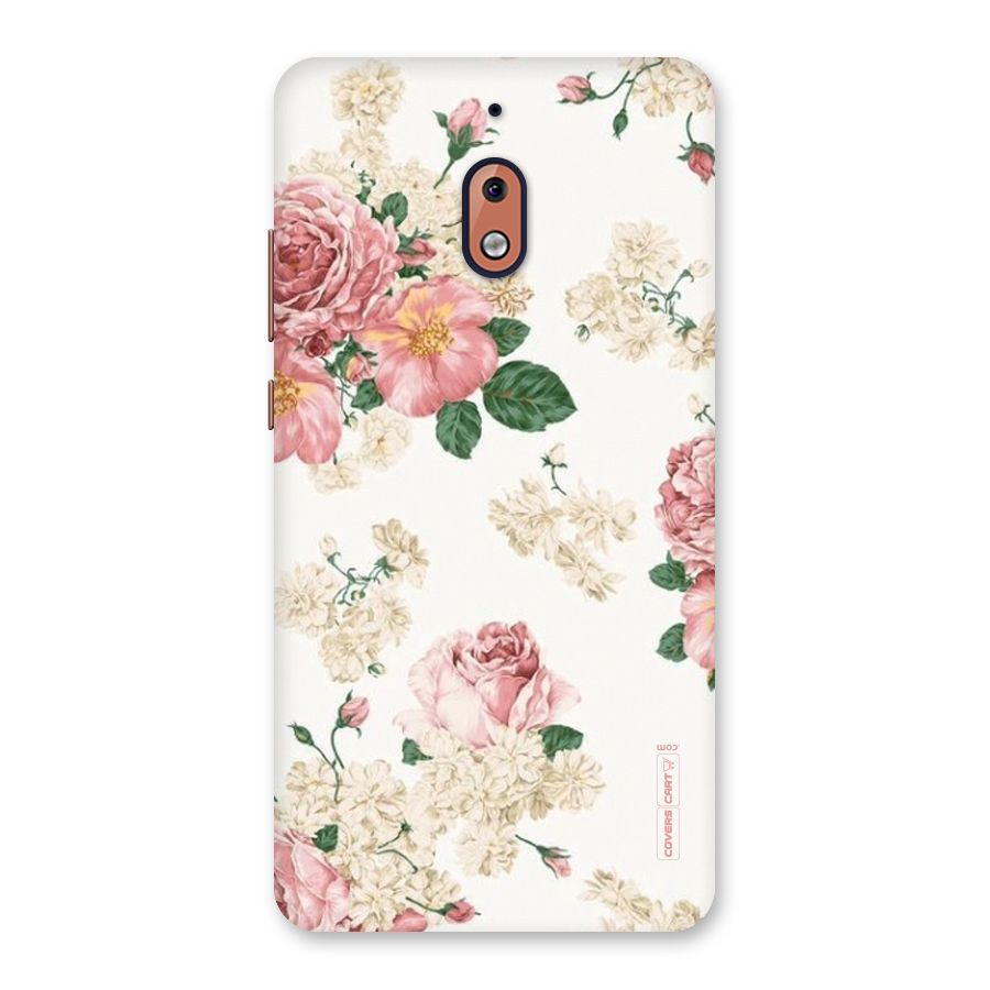 Vintage Floral Pattern Back Case for Nokia 2.1