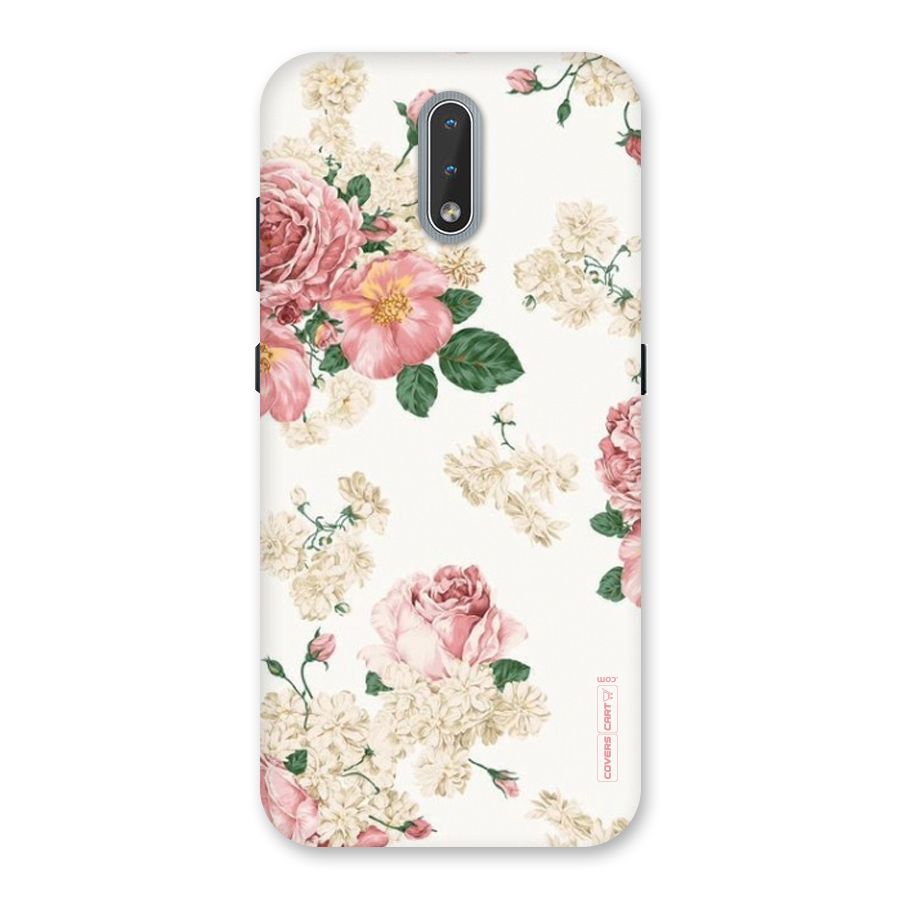 Vintage Floral Pattern Back Case for Nokia 2.3