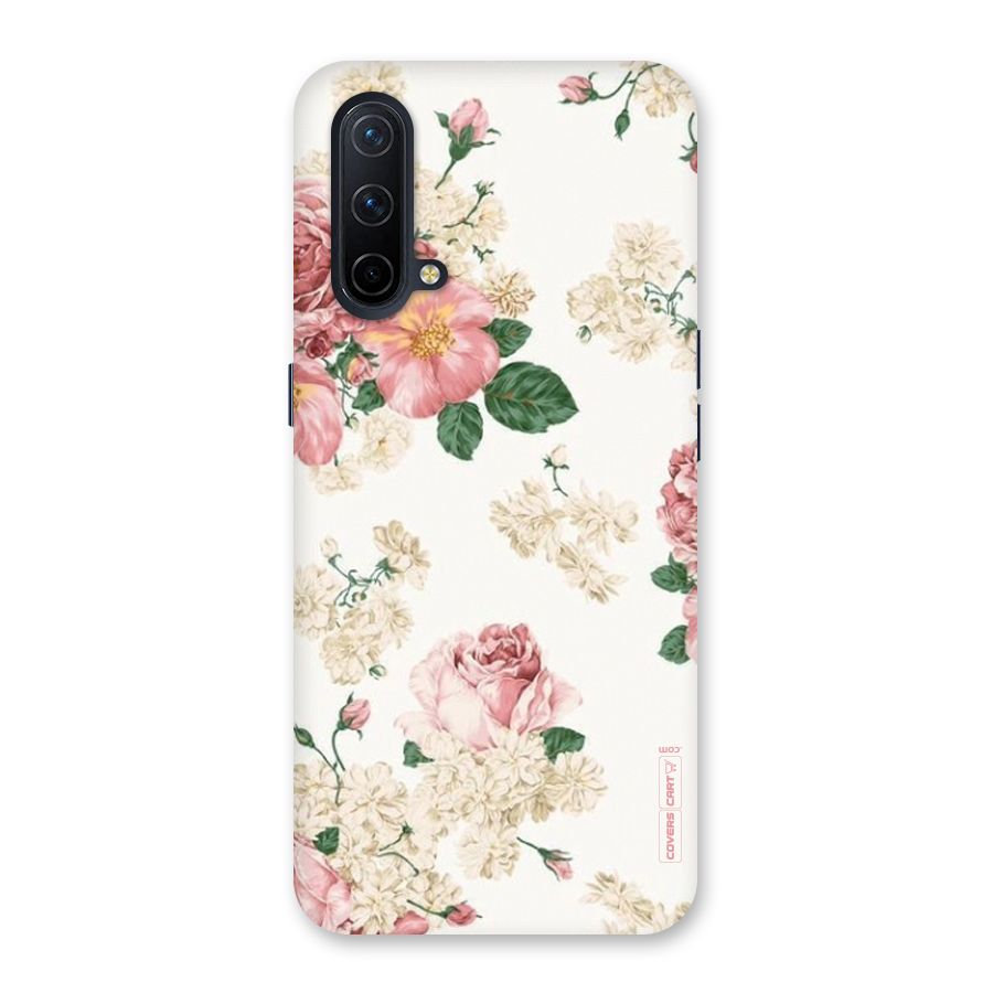 Vintage Floral Pattern Back Case for OnePlus Nord CE 5G
