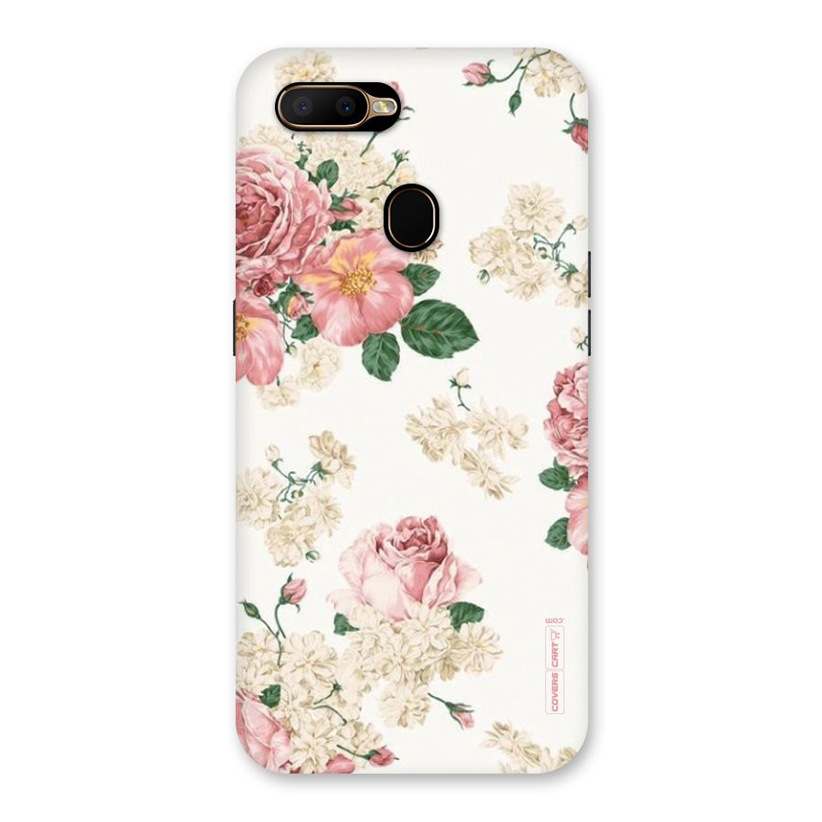Vintage Floral Pattern Back Case for Oppo A5s