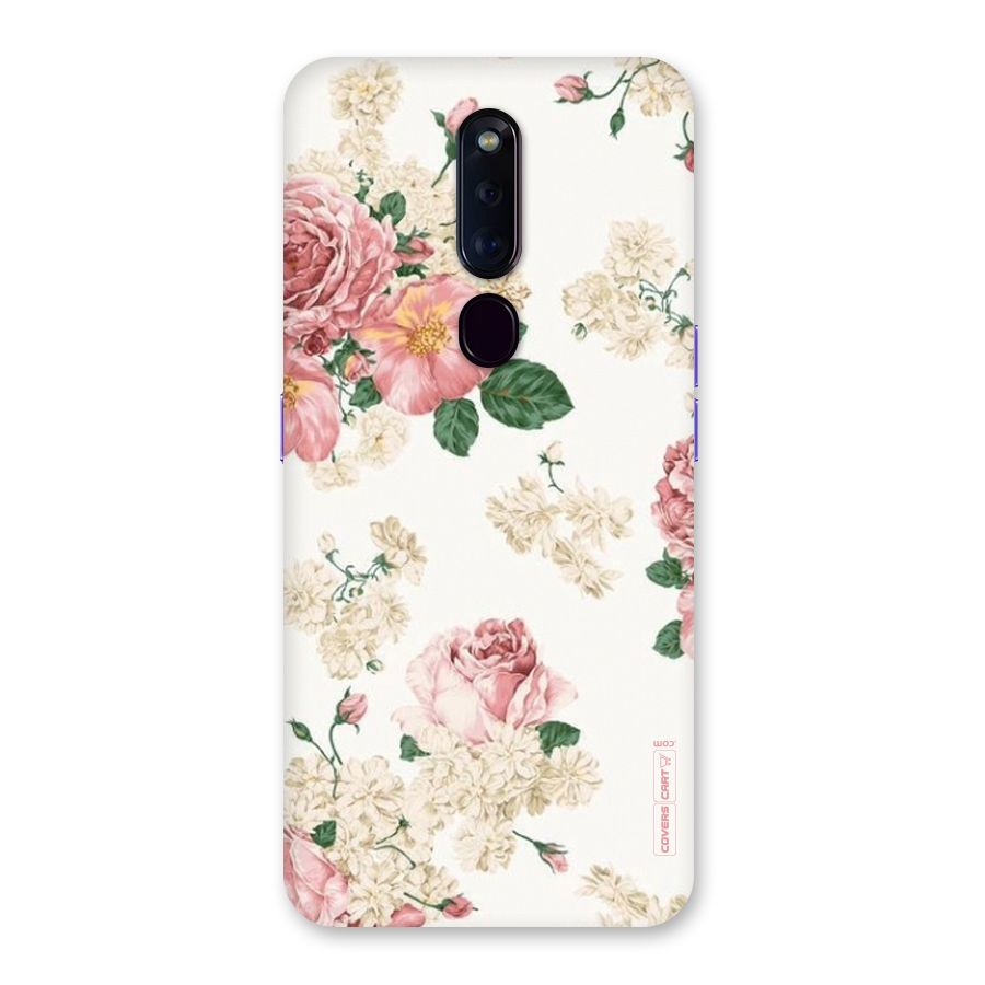 Vintage Floral Pattern Back Case for Oppo F11 Pro
