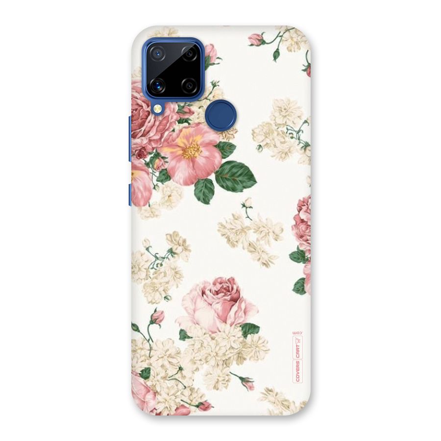 Vintage Floral Pattern Back Case for Realme C12