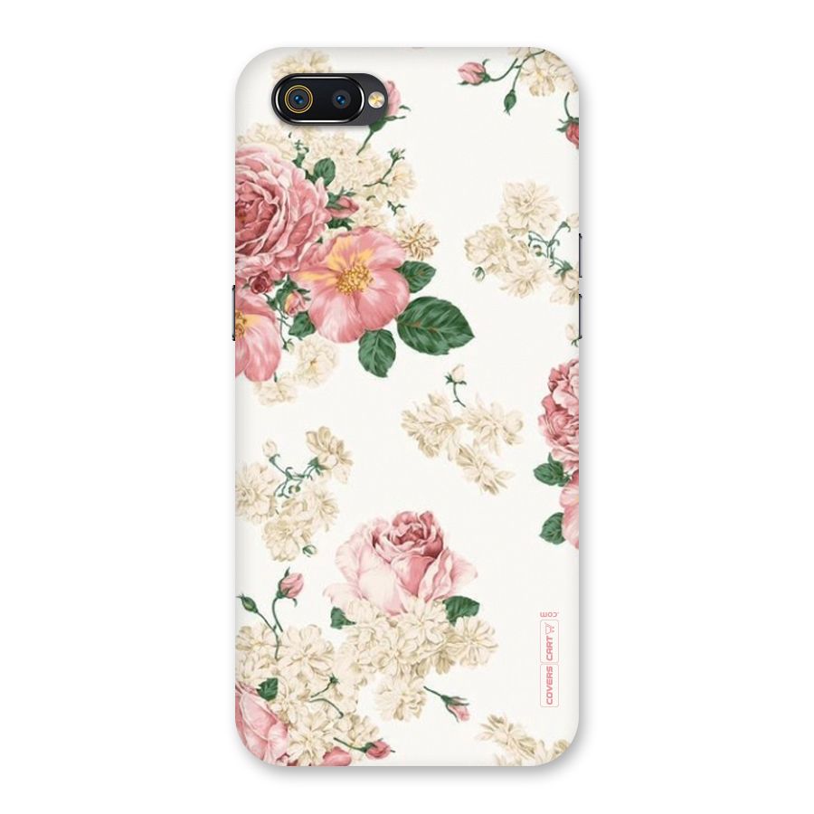 Vintage Floral Pattern Back Case for Realme C2