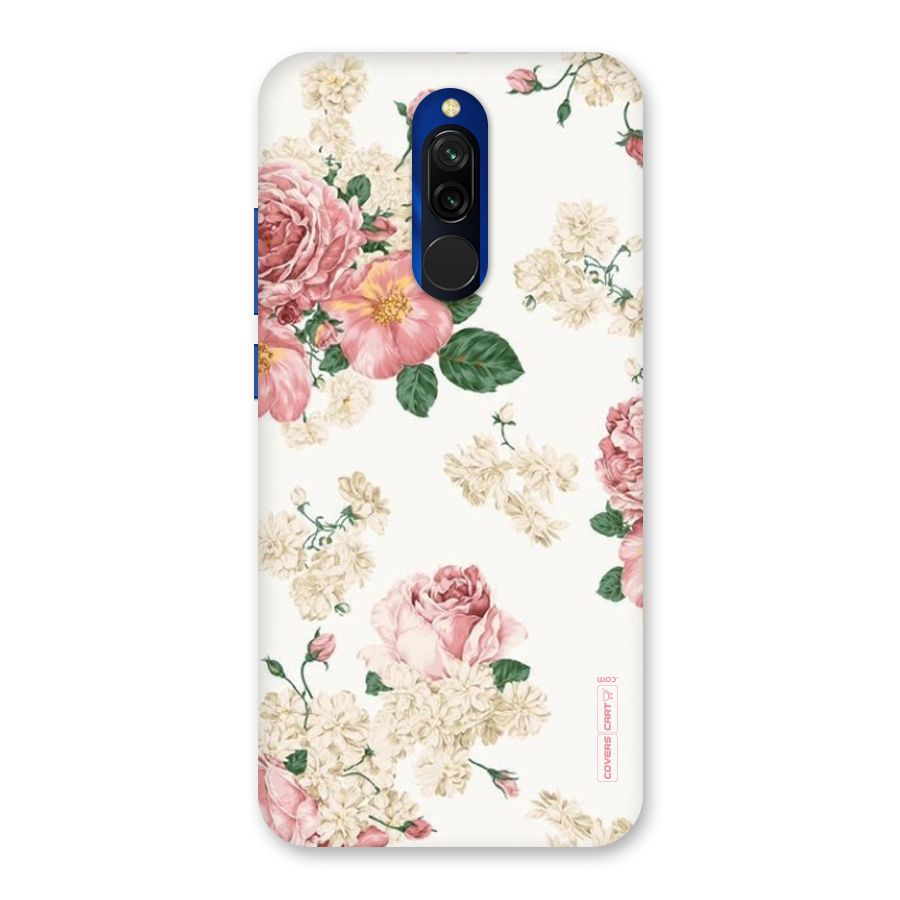 Vintage Floral Pattern Back Case for Redmi 8