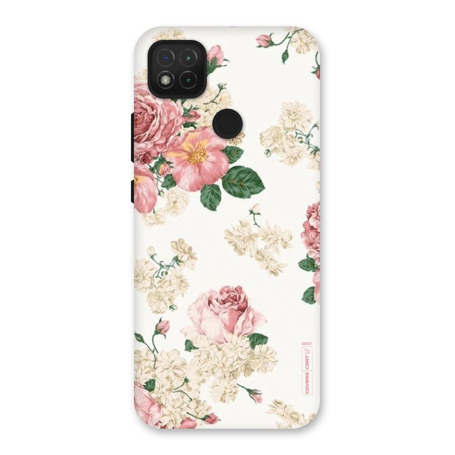 Vintage Floral Pattern Back Case for Redmi 9C