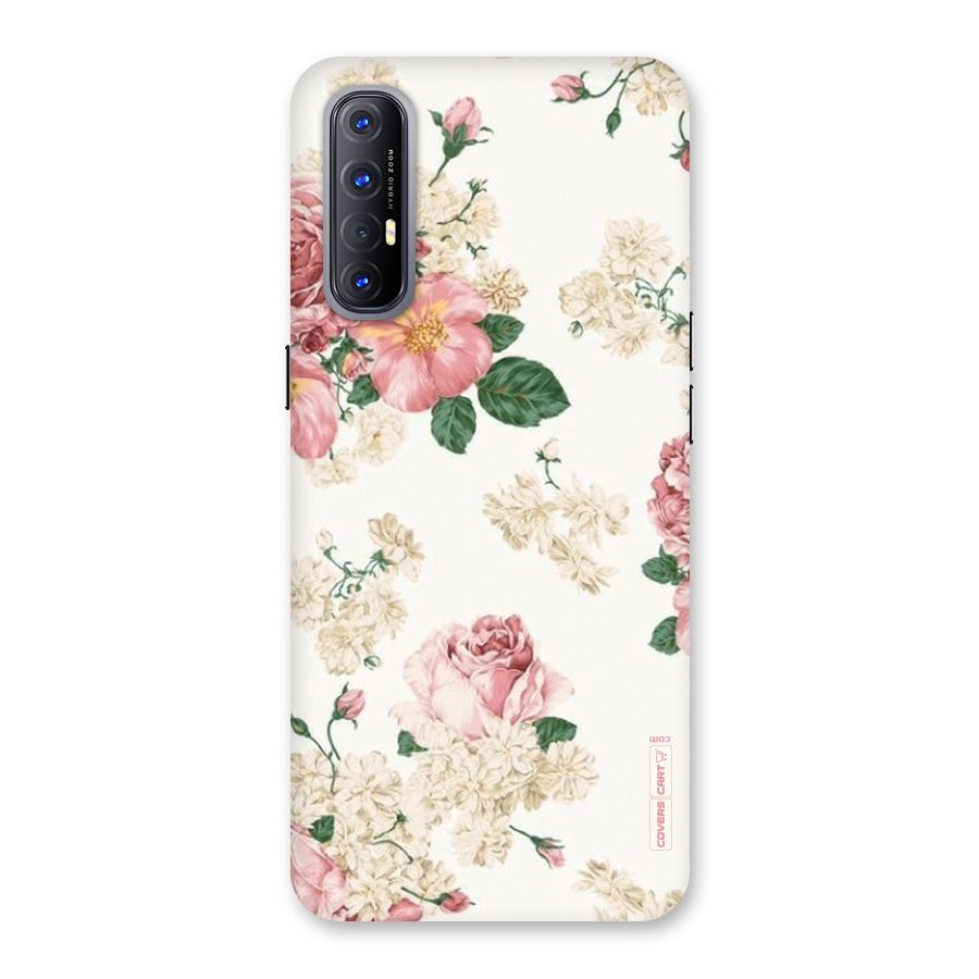 Vintage Floral Pattern Back Case for Reno3 Pro