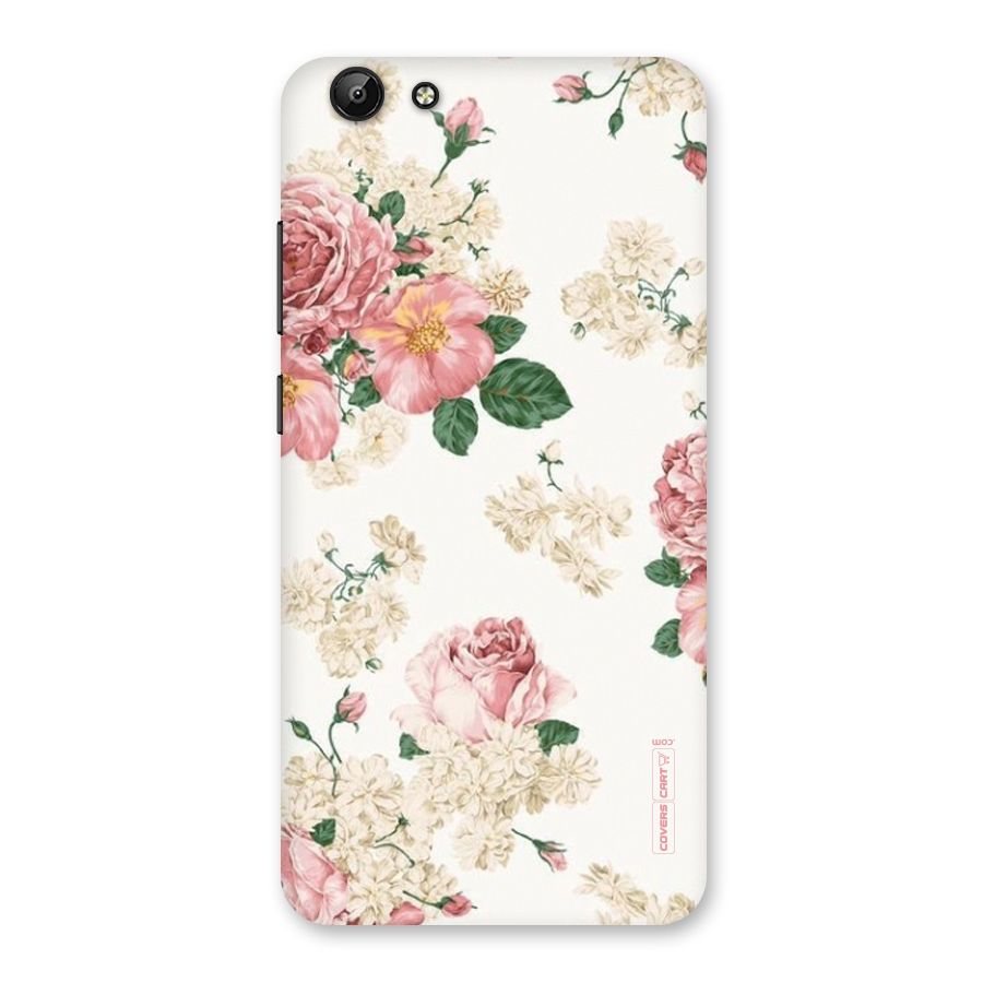 Vintage Floral Pattern Back Case for Vivo Y69