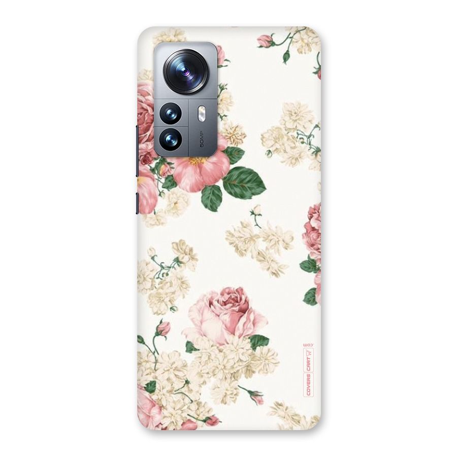 Vintage Floral Pattern Back Case for Xiaomi 12 Pro