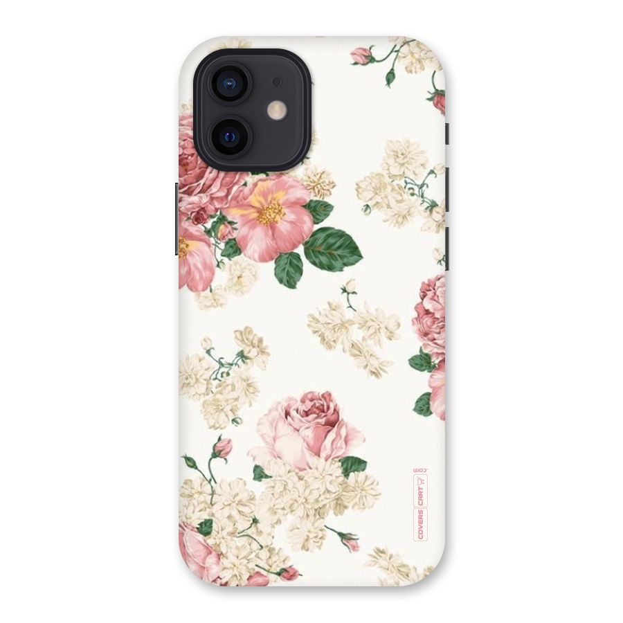 Vintage Floral Pattern Back Case for iPhone 12