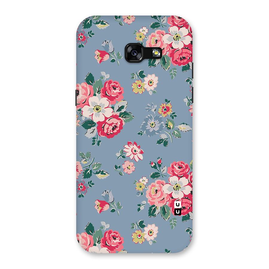 Vintage Flower Pattern Back Case for Galaxy A5 2017