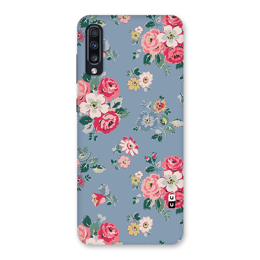 Vintage Flower Pattern Back Case for Galaxy A70s