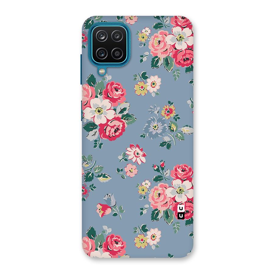 Vintage Flower Pattern Back Case for Galaxy F12