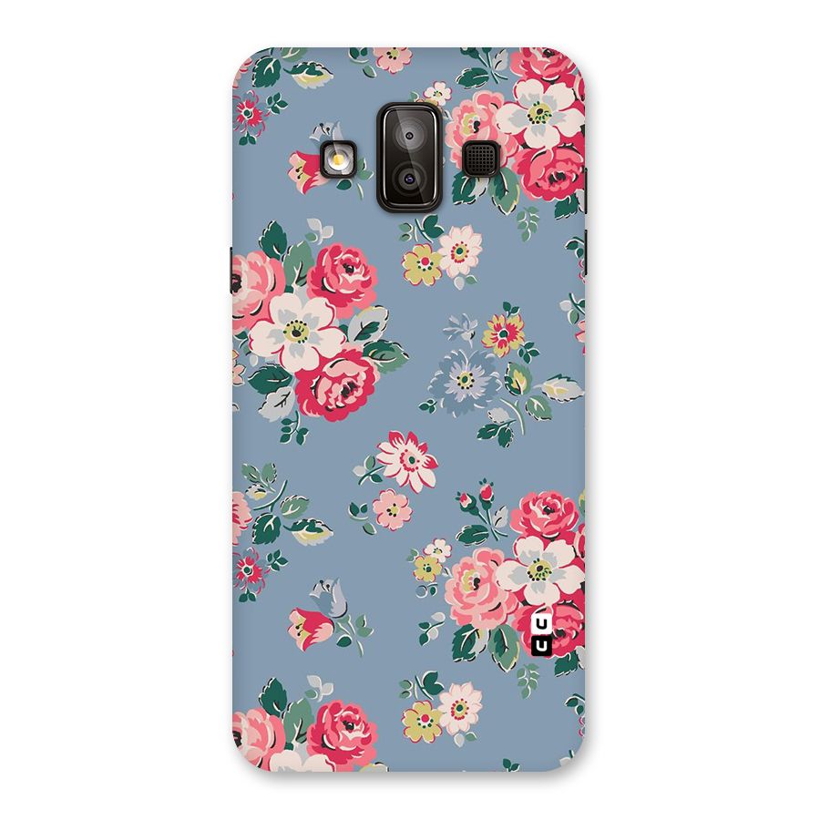 Vintage Flower Pattern Back Case for Galaxy J7 Duo