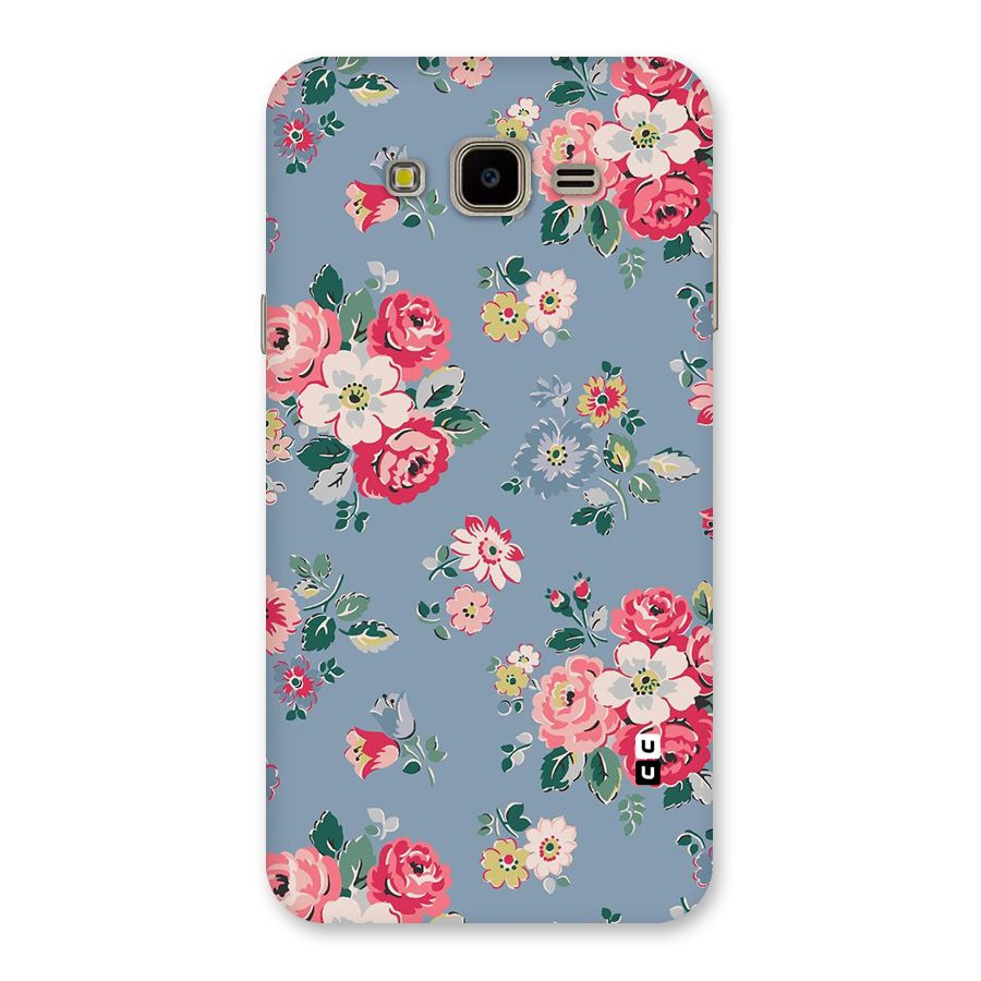 Vintage Flower Pattern Back Case for Galaxy J7 Nxt