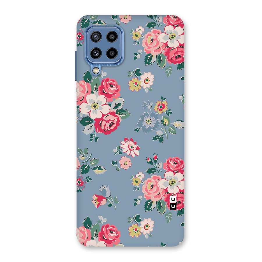 Vintage Flower Pattern Back Case for Galaxy M32