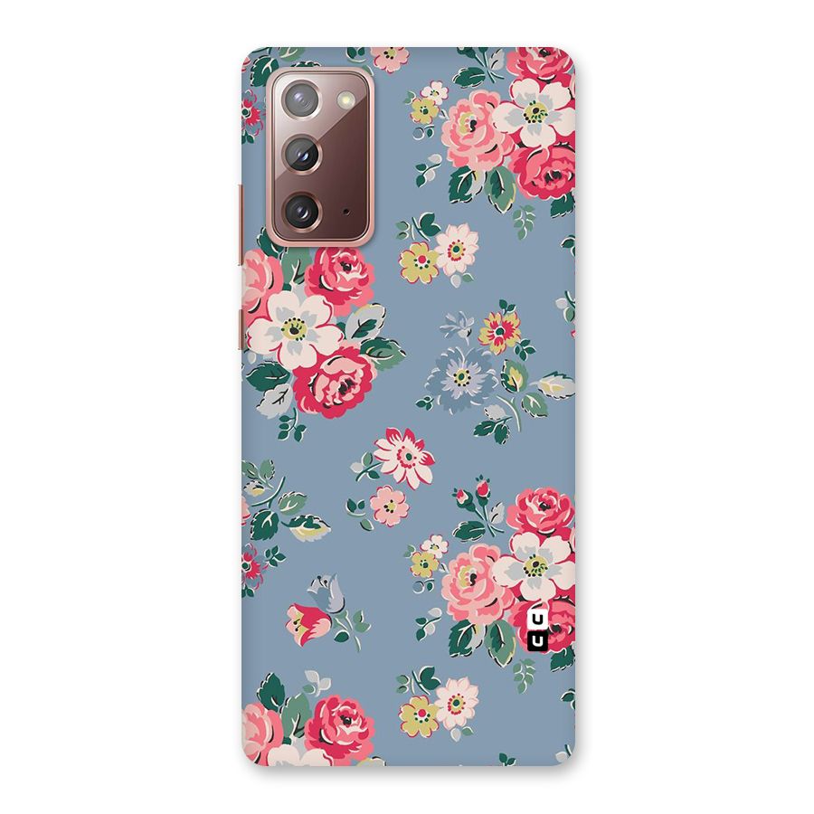 Vintage Flower Pattern Back Case for Galaxy Note 20