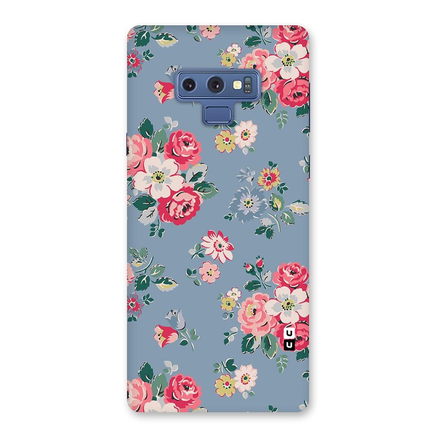 Vintage Flower Pattern Back Case for Galaxy Note 9