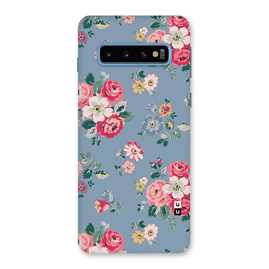 Vintage Flower Pattern Back Case for Galaxy S10