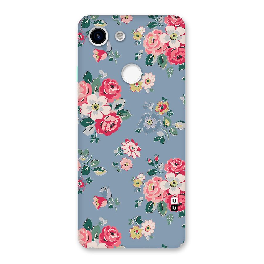 Vintage Flower Pattern Back Case for Google Pixel 3