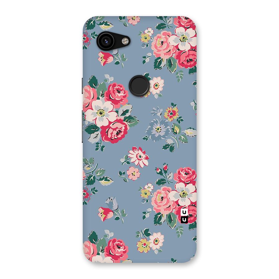 Vintage Flower Pattern Back Case for Google Pixel 3a
