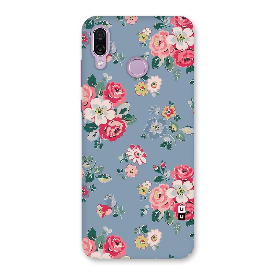 Vintage Flower Pattern Back Case for Honor Play