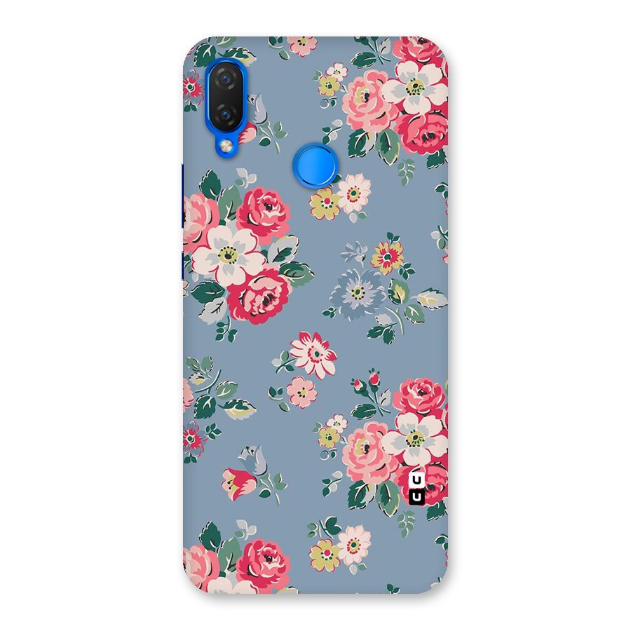 Vintage Flower Pattern Back Case for Huawei P Smart+