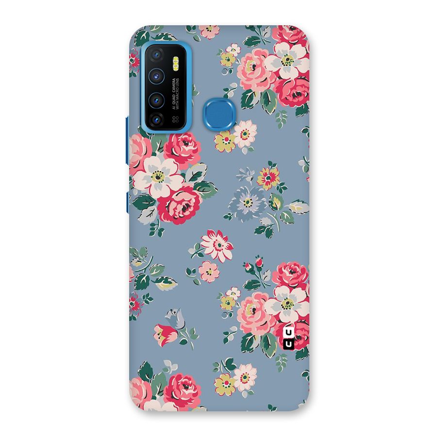 Vintage Flower Pattern Back Case for Infinix Hot 9