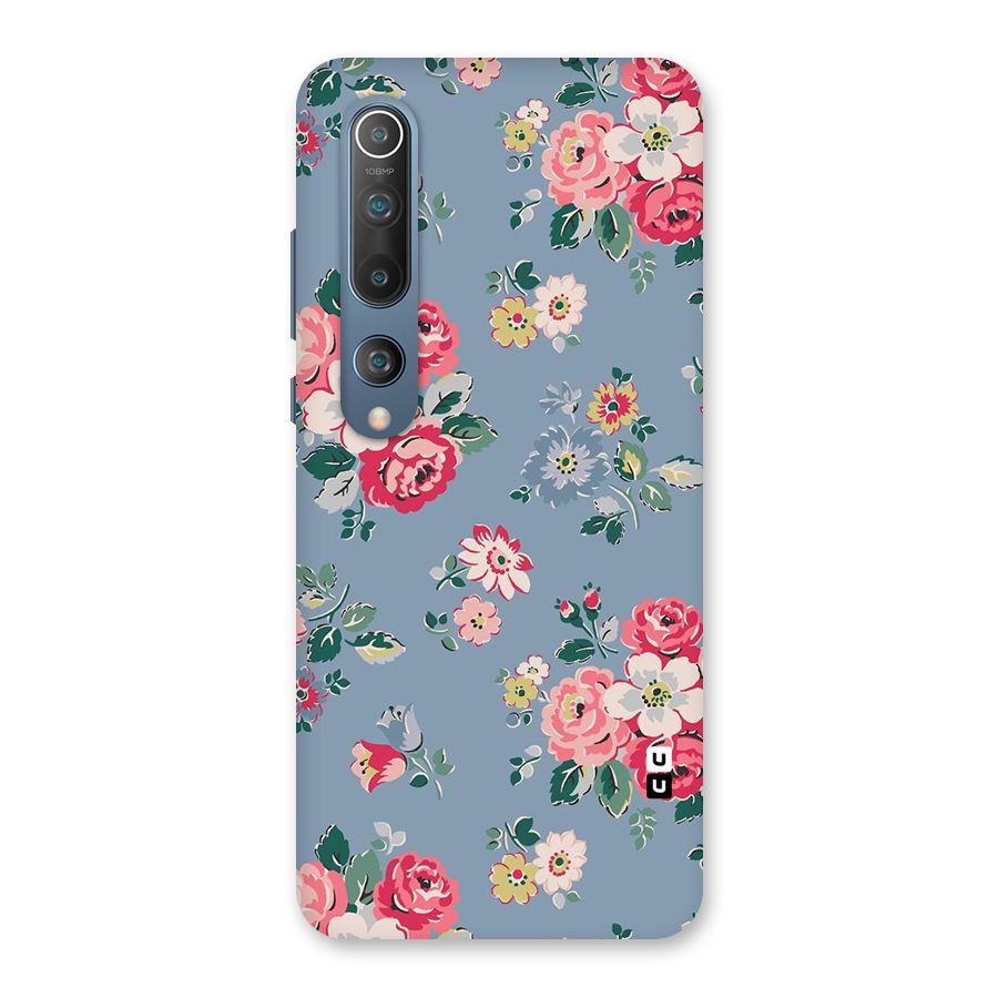 Vintage Flower Pattern Back Case for Mi 10