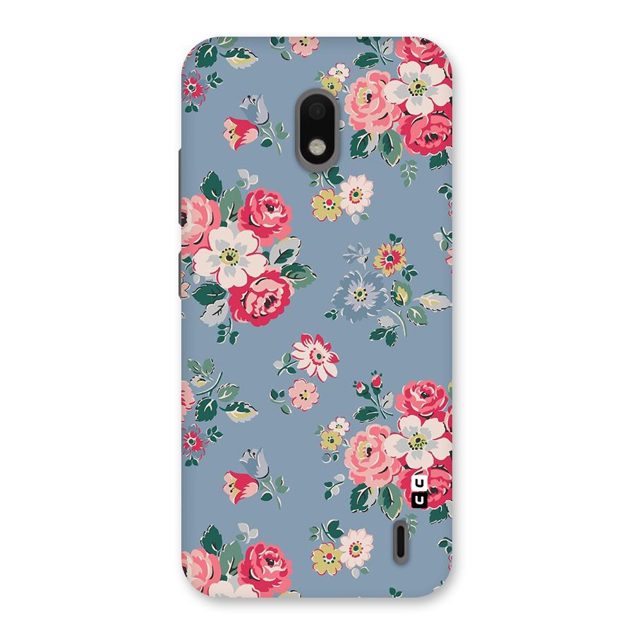Vintage Flower Pattern Back Case for Nokia 2.2