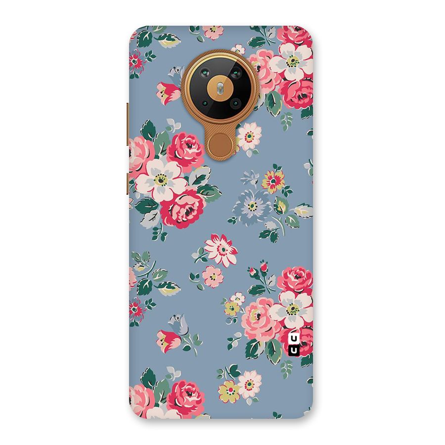 Vintage Flower Pattern Back Case for Nokia 5.3