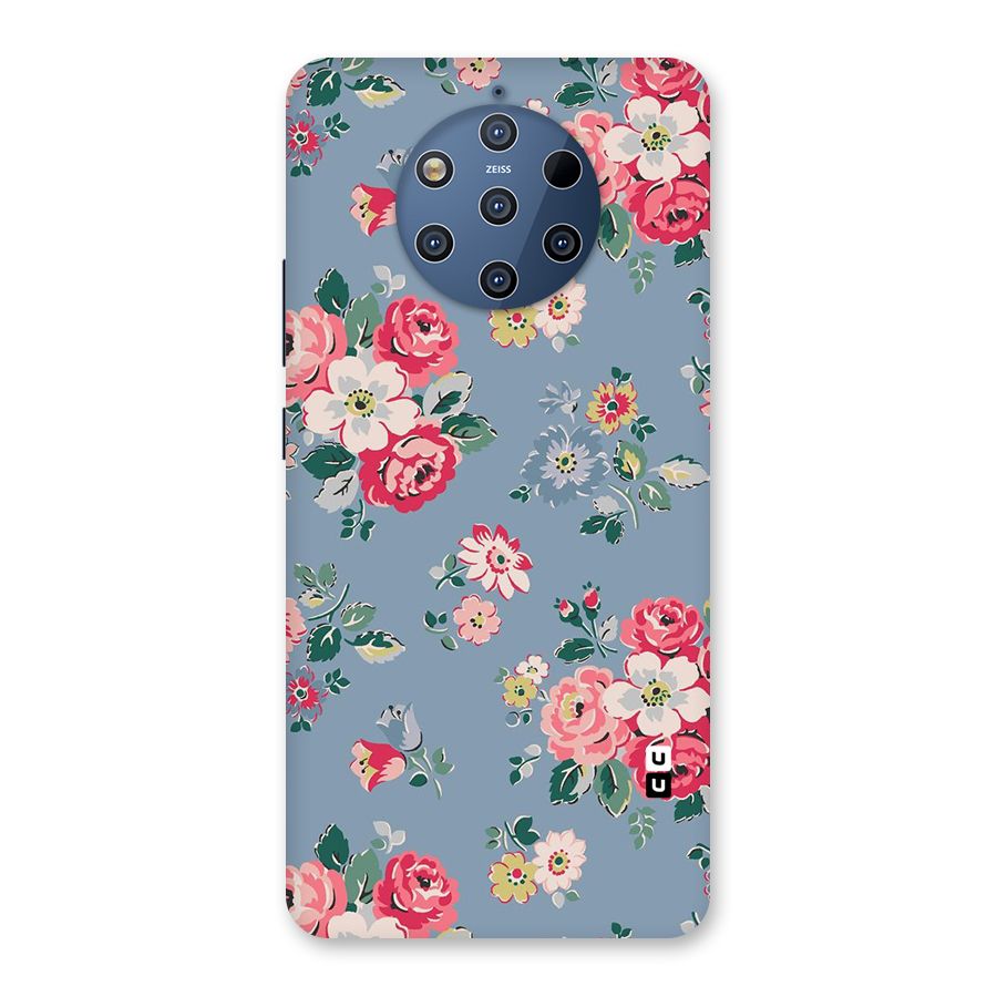 Vintage Flower Pattern Back Case for Nokia 9 PureView