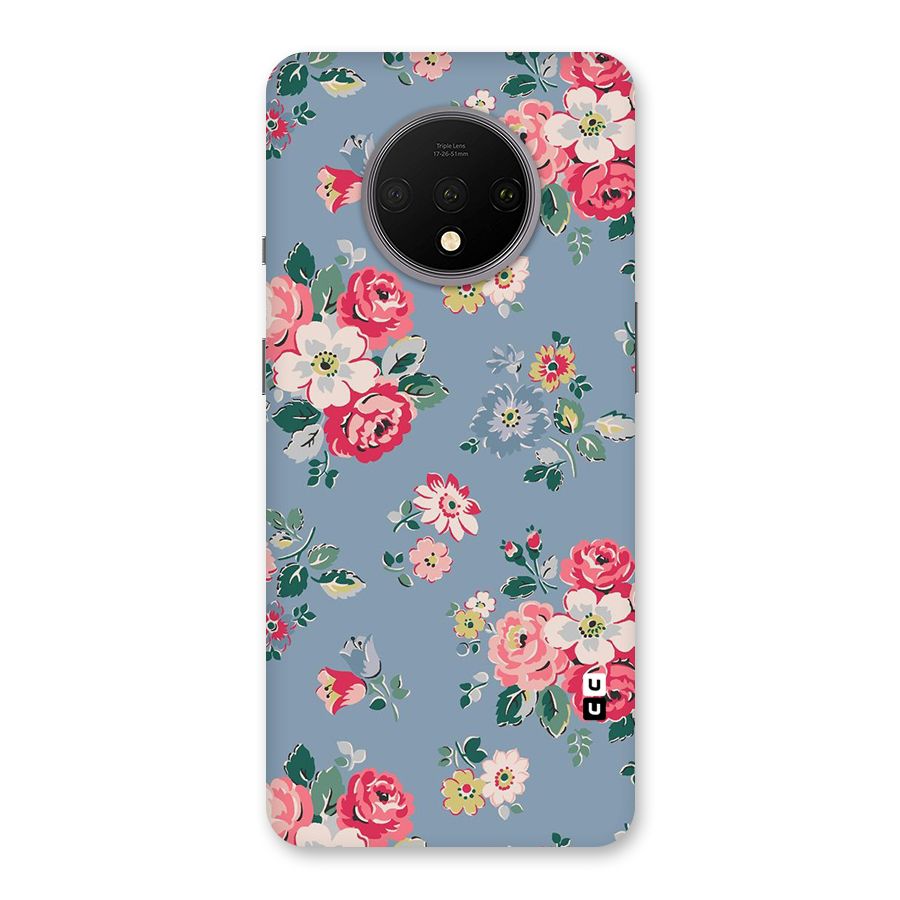 Vintage Flower Pattern Back Case for OnePlus 7T