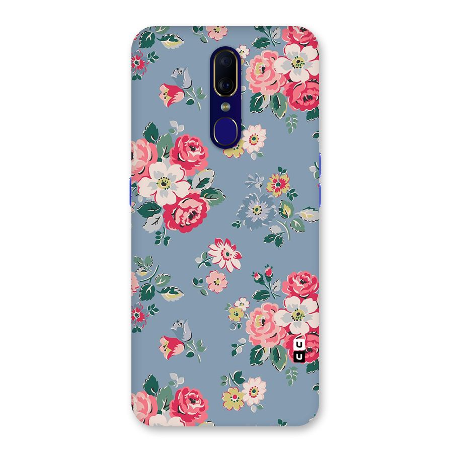 Vintage Flower Pattern Back Case for Oppo A9