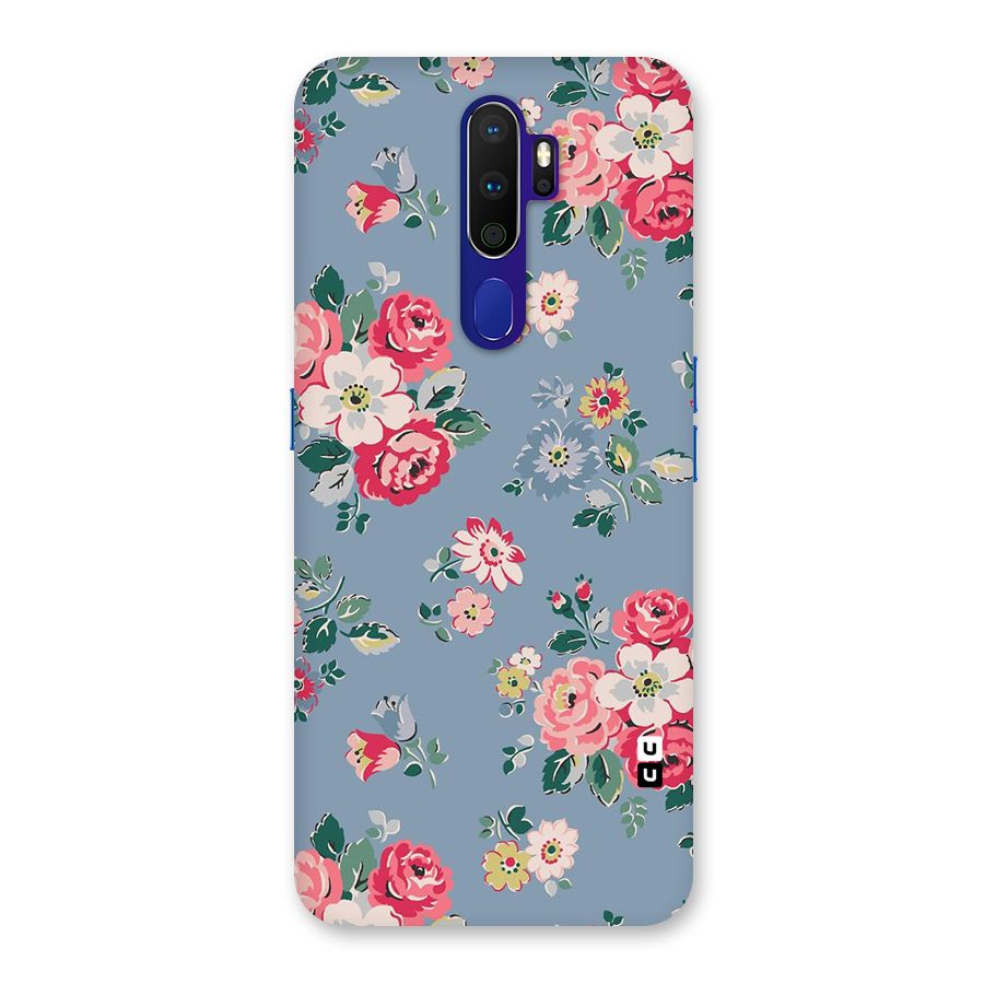 Vintage Flower Pattern Back Case for Oppo A9 (2020)