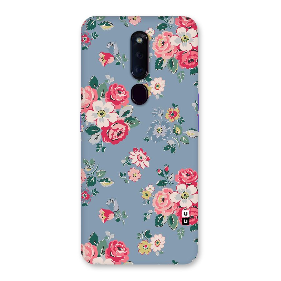 Vintage Flower Pattern Back Case for Oppo F11 Pro