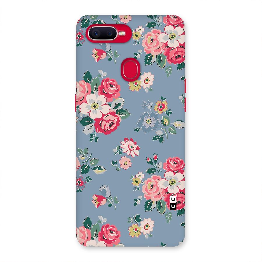 Vintage Flower Pattern Back Case for Oppo F9 Pro