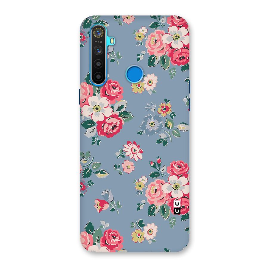 Vintage Flower Pattern Back Case for Realme 5