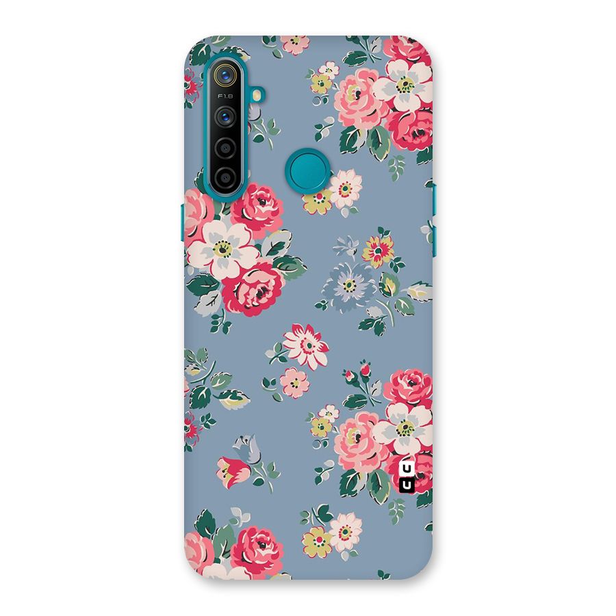 Vintage Flower Pattern Back Case for Realme 5i