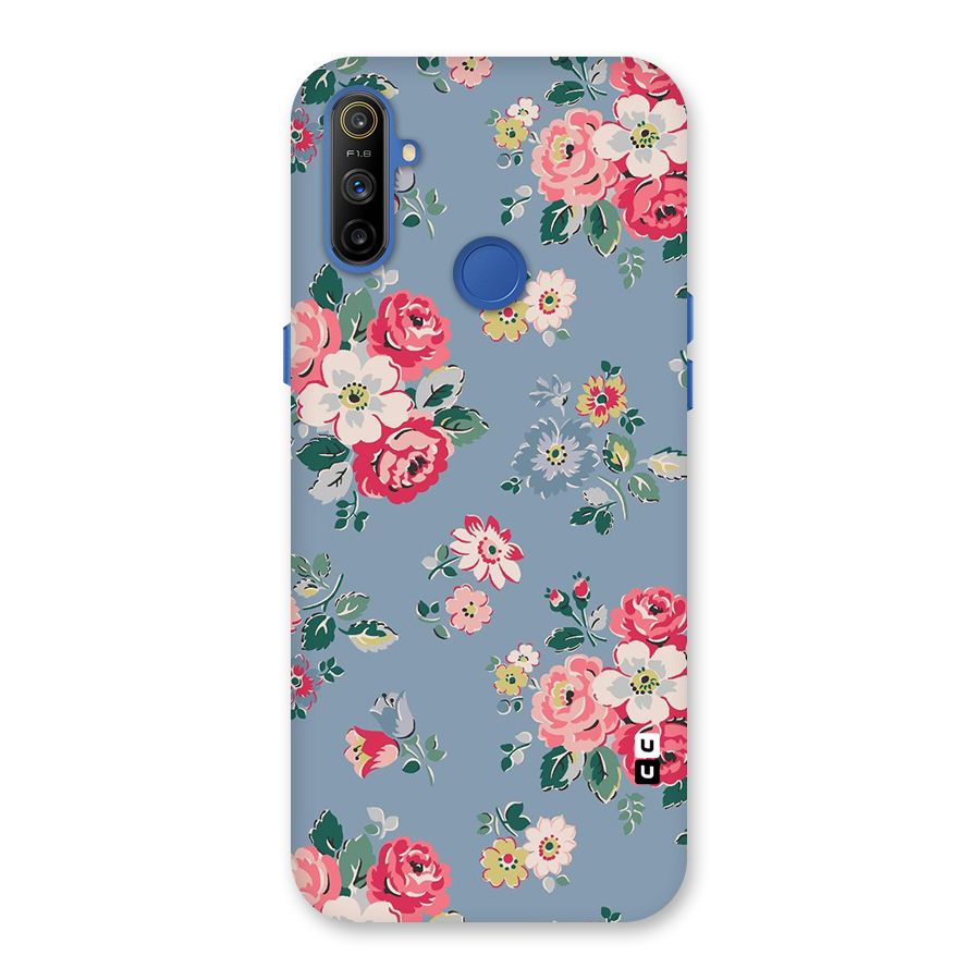 Vintage Flower Pattern Back Case for Realme Narzo 10A