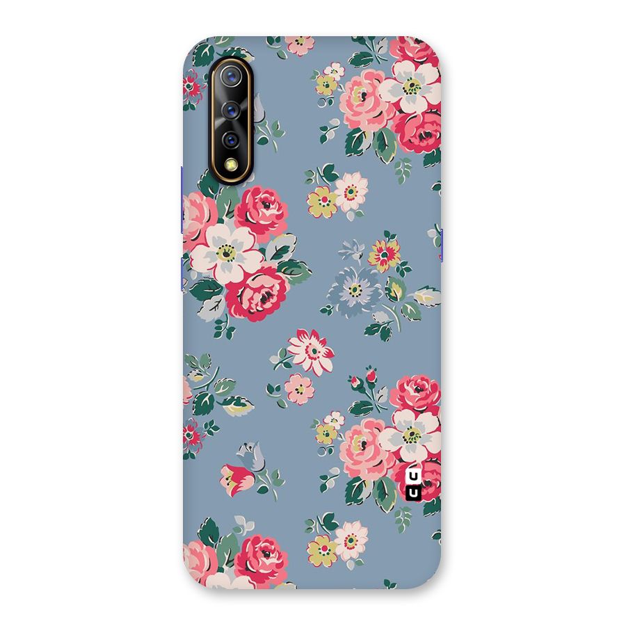 Vintage Flower Pattern Back Case for Vivo S1