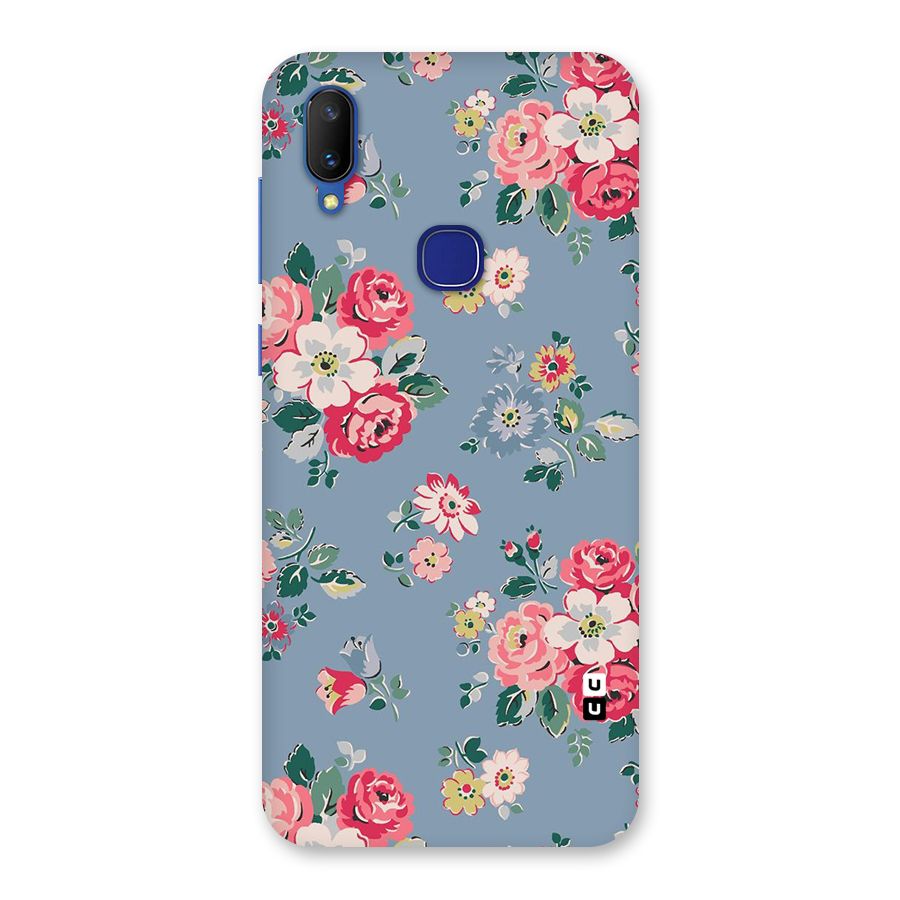 Vintage Flower Pattern Back Case for Vivo V11