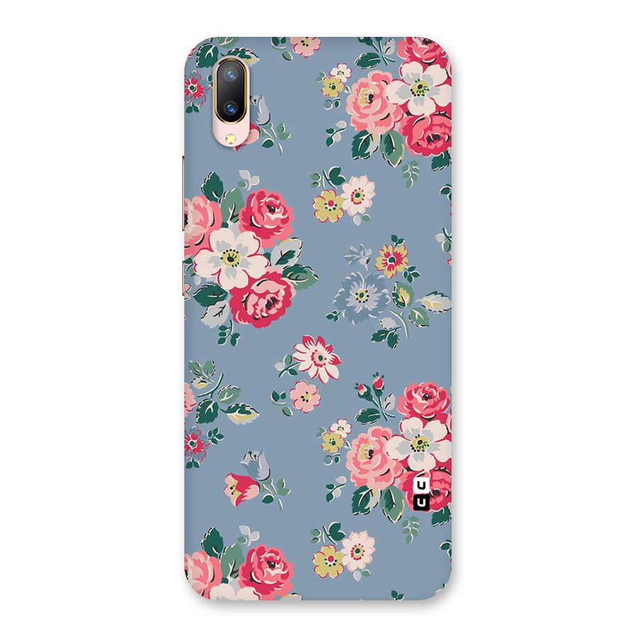 Vintage Flower Pattern Back Case for Vivo V11 Pro