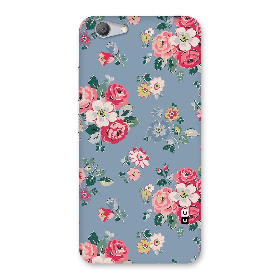 Vintage Flower Pattern Back Case for Vivo Y53