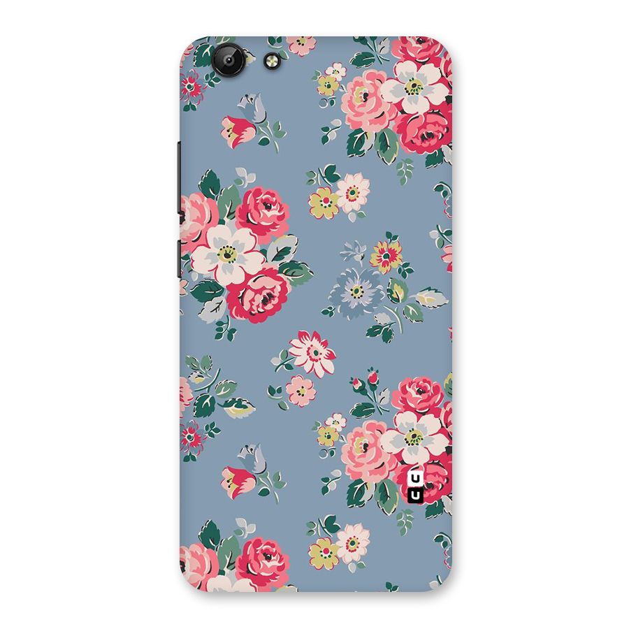 Vintage Flower Pattern Back Case for Vivo Y69