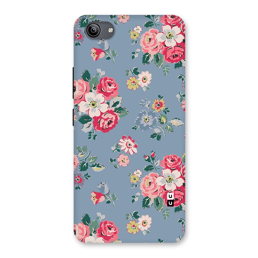 Vintage Flower Pattern Back Case for Vivo Y81i