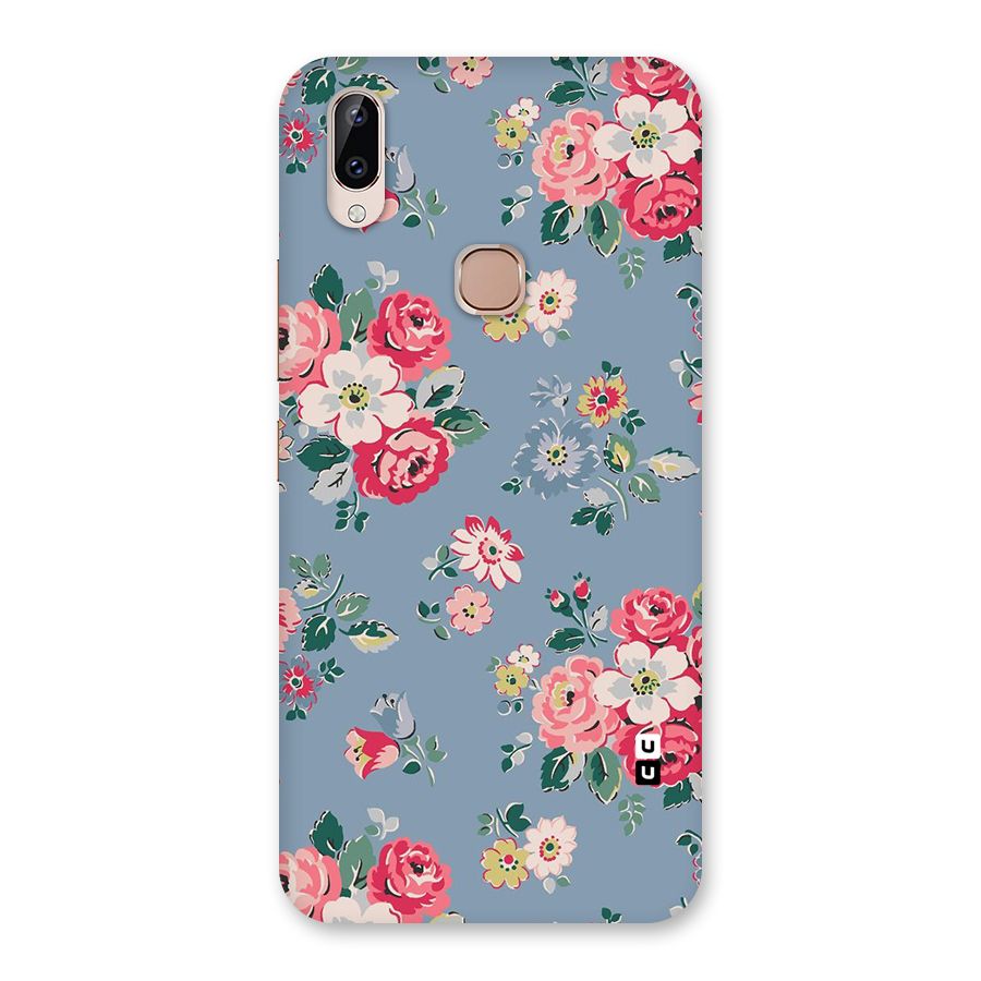 Vintage Flower Pattern Back Case for Vivo Y83 Pro