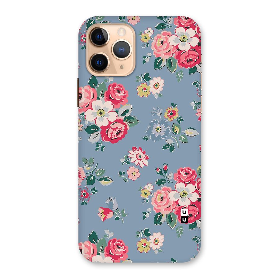 Vintage Flower Pattern Back Case for iPhone 11 Pro