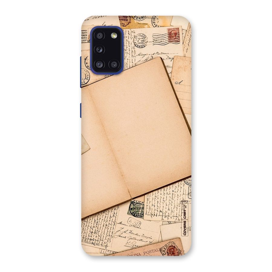 Vintage Journal Back Case for Galaxy A31