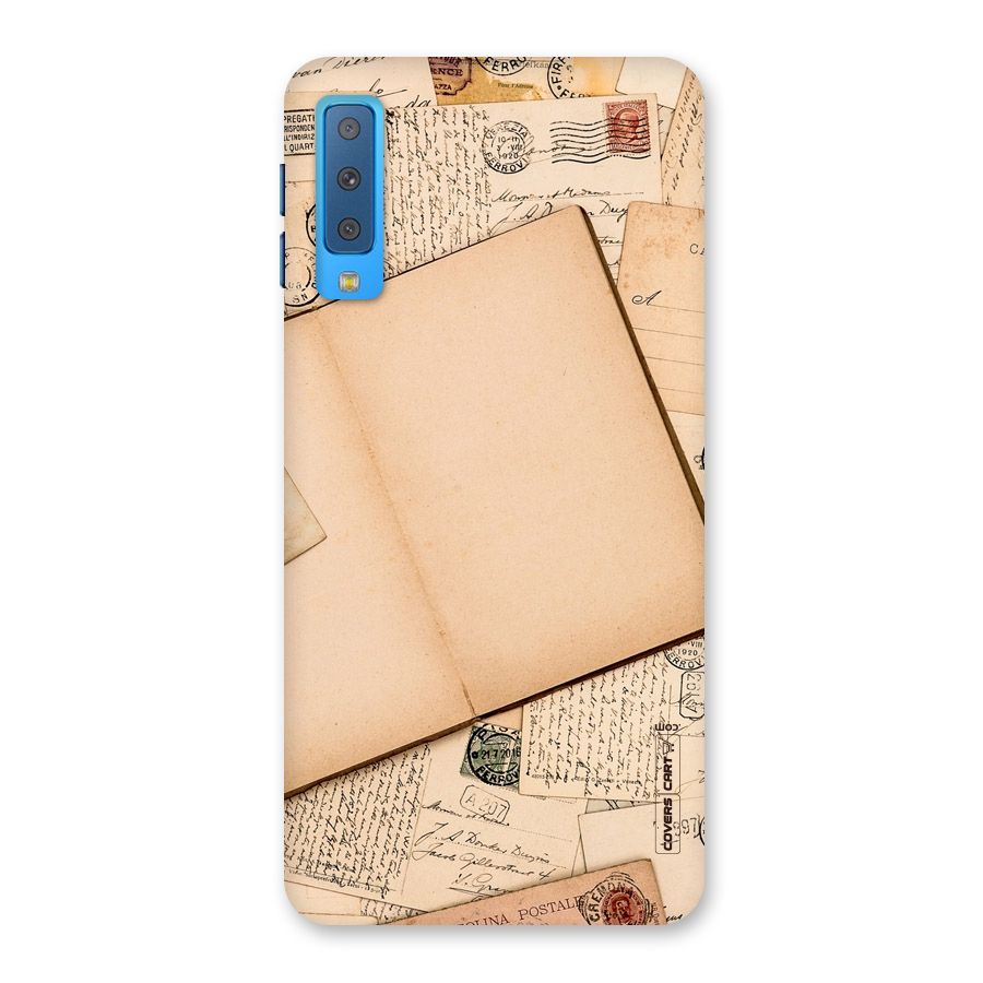 Vintage Journal Back Case for Galaxy A7 (2018)